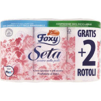 CARTA IGIENICA SETA DECORATA E PROFUMATA 2 VELI 4+2 ROTOLI