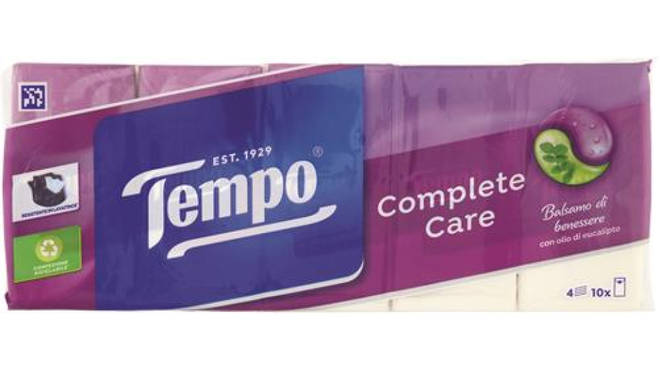 COMPLETE CARE 9 FAZZOLETTI PER 10 PACCHETTI