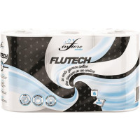 CARTA IGIENICA 6 ROTOLI 4 VELI 160 STRAPPI FLUTEC