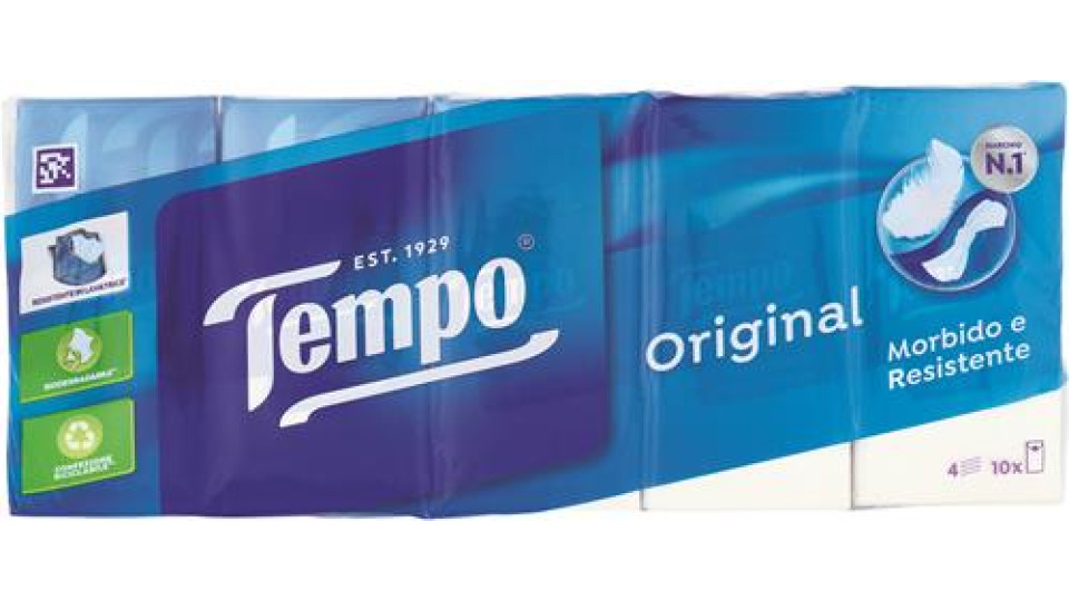 TEMPO FAZZOLETTI CLASSIC 9 FAZZ. X 10 PACCHETTI