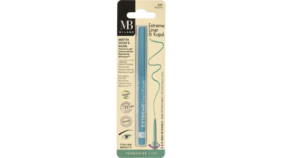 MATITA OCCHI EXTREME LINER&KAJAL EYEPENCIL N.531 TURCHESE