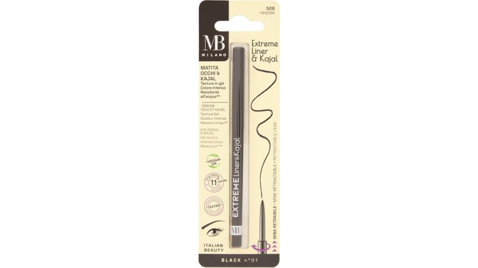 MATITA OCCHI EXTREME LINER&KAJAL EYEPENCIL N.528 BLACK