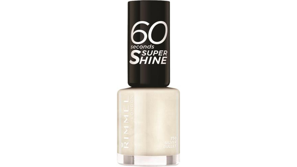 SMALTO UNGHIE 60 SECONDI SUPER SHINE - 730 SILVER