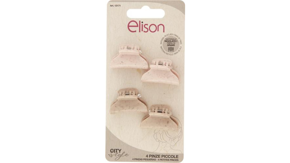 PINZE CAPELLI SMALL NATURAL 4 PEZZI