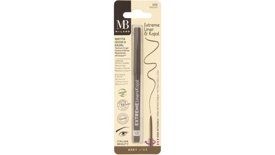 MATITA OCCHI EXTREME LINER&KAJAL EYEPENCIL N.529 GREY
