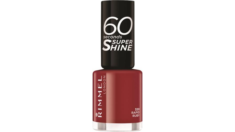 SMALTO UNGHIE 60 SECCONDI SUPER SHINE - 320 RAPID RUBY