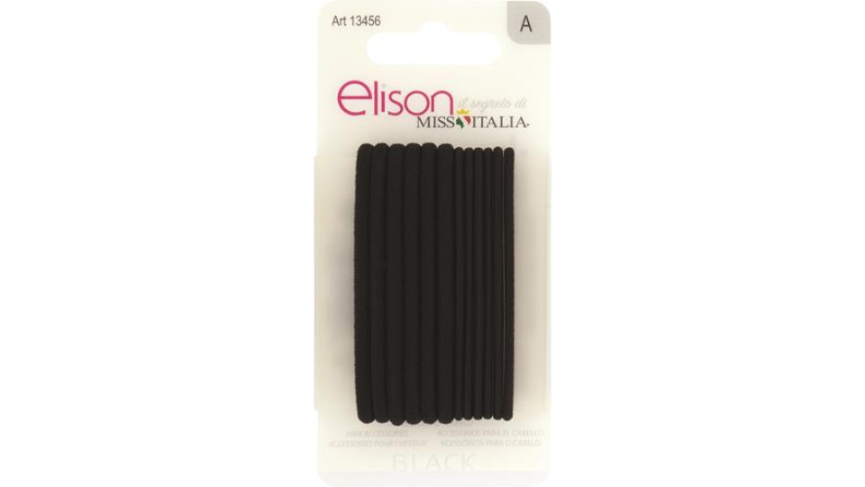 ELASTICI SMALL BLACK 12 PEZZI