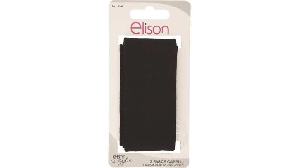 FASCE PER CAPELLI CLASSIC BLACK 2 PEZZI