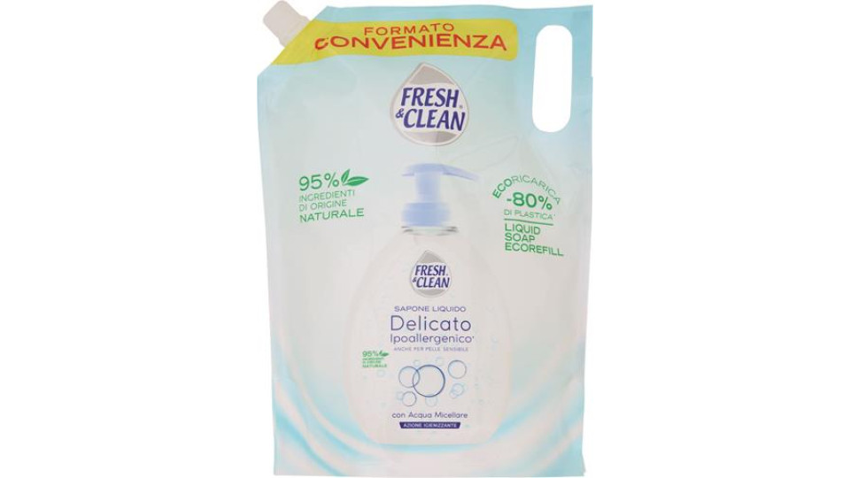 SAPONE LIQUIDO ECORICARICA IPOALLERGENICO DELICATO 1000ML