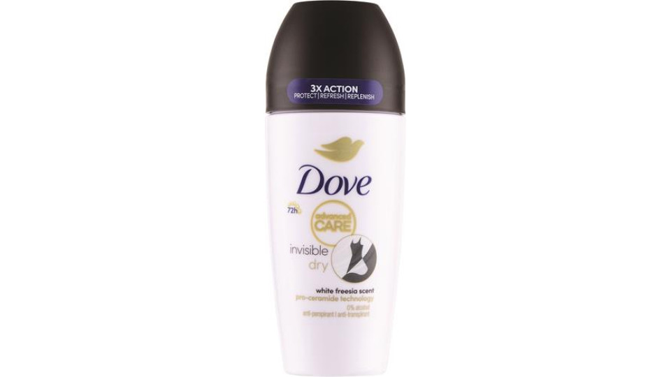 DEODORANTE ROLL ON INVISIBLE DRY ADVANCED CARE 50ML