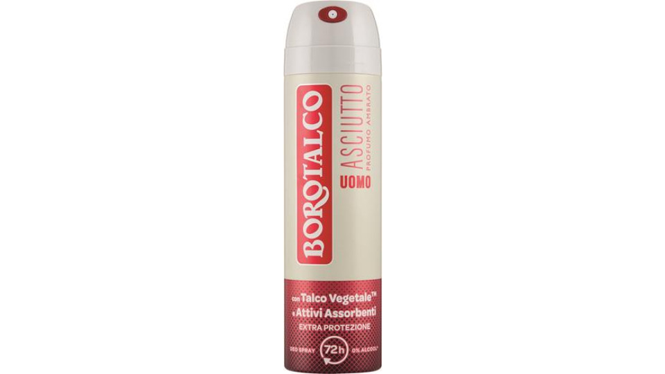 DEODORANTE SPRAY UOMO ASCIUTTO AMBRATO 150ML