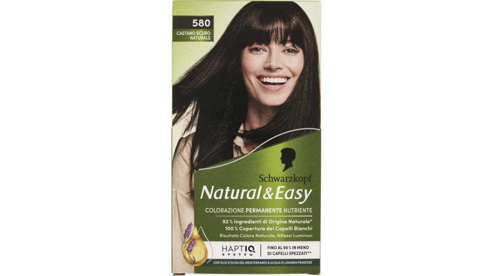 COLORAZIONE PER CAPELLI CASTANO SCURO NATURALE N.580 ML142,5