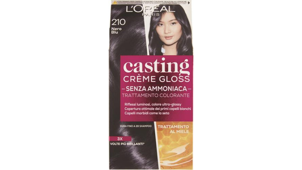CASTING CREME GLOSS TRATTAMENTO COLORANTE SENZA AMMONIACA 210_NERO BLU