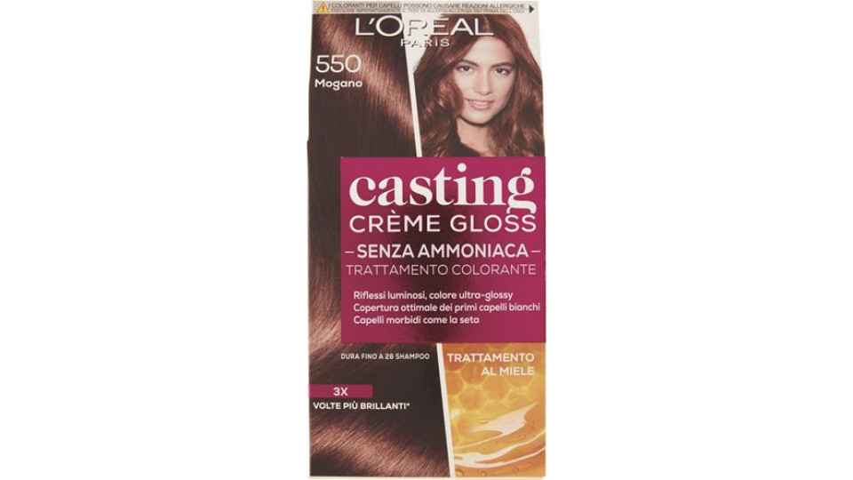 CASTING CREME GLOSS TRATTAMENTO COLORANTE SENZA AMMONIACA 550_MOGANO