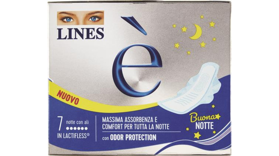 ASSORBENTI NOTTE CON ALI 7 PEZZI