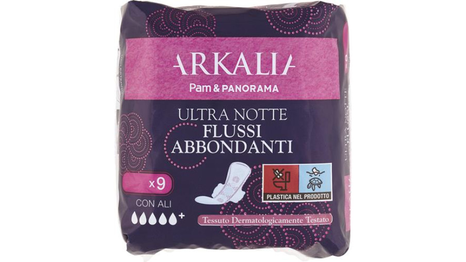 ASSORBENTE ULTRA NOTTE EXTRA FLUSSI ABBONDANTI 9 PEZZI