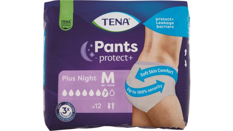 PANTS PLUS NIGHT MEDIUM 12 PEZZI