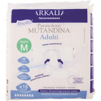 ARKALIA PANNOLONI MUTANDINA TG M 15 PEZZI