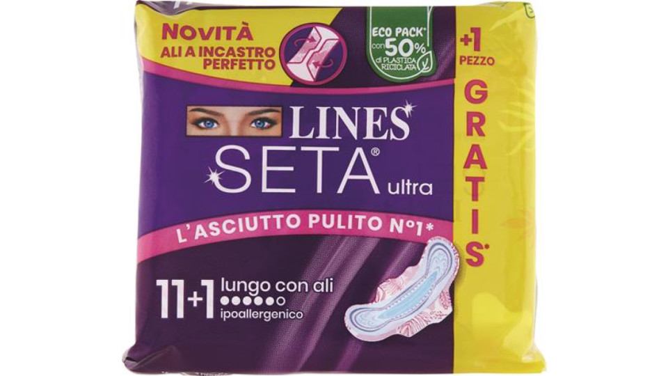 ASSORBENTI SETA ULTRA LUNGO CP 11+1