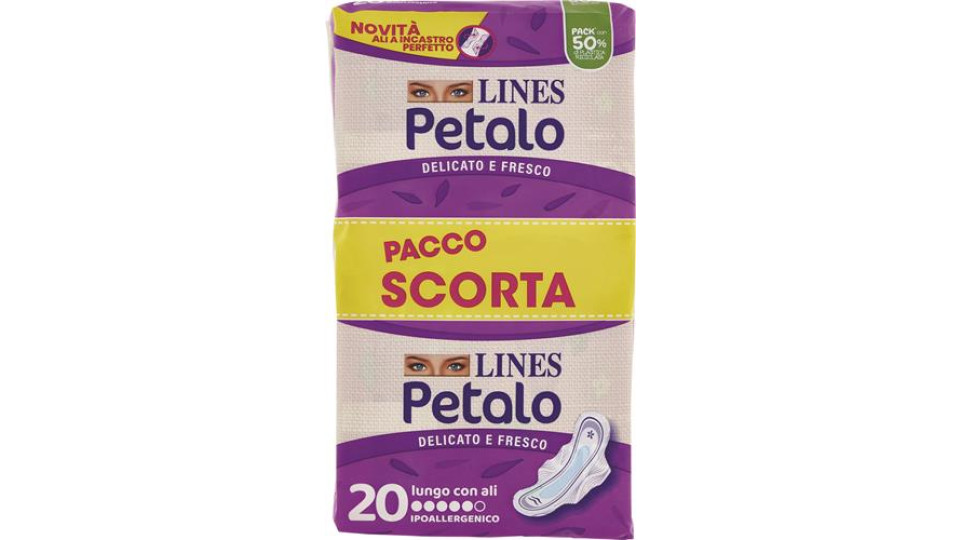 ASSORBENTE PETALO LUNGO NEW 20 PEZZI