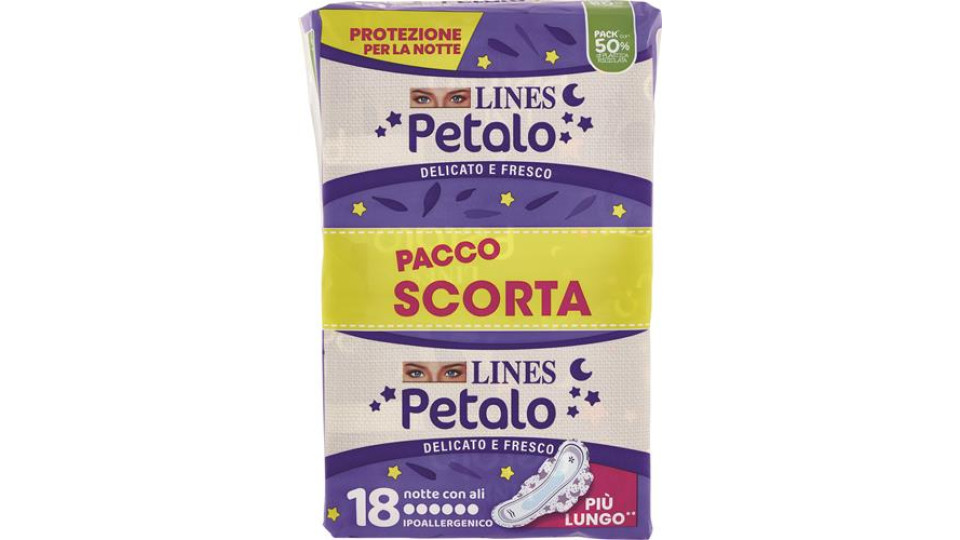 ASSORBENTE PETALO NOTTE NEW 18 PEZZI