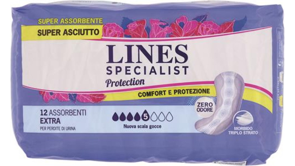 ASSORBENTI PER INCONTINENZA PROTECTION EXTRA 12 PEZZI