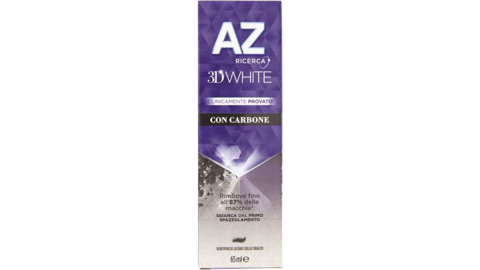 DENTIFRICIO 3D WHITE CARBONE 65ML