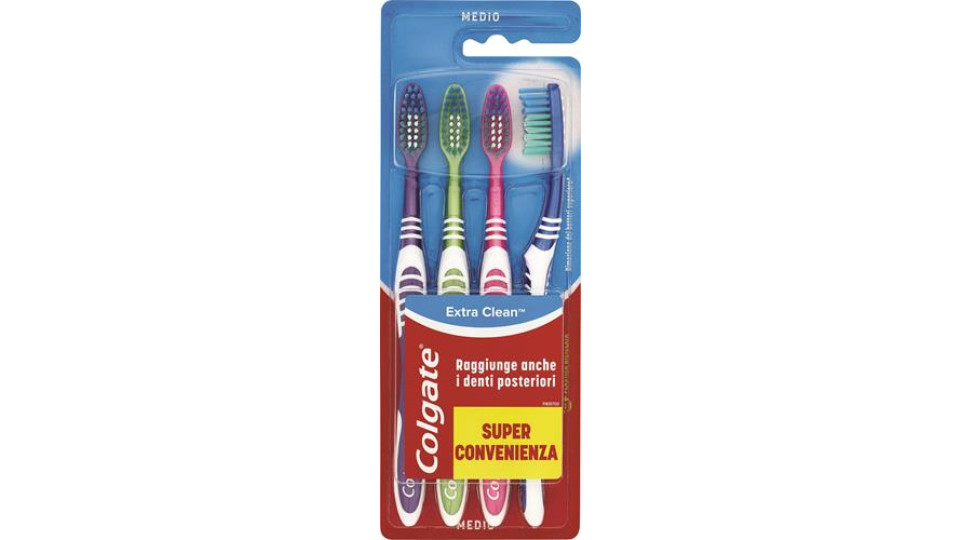 SPAZZOLINO EXTRA CLEAN X4