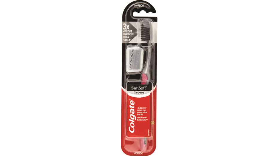 SPAZZOLINO COLGATE SLIMSOFT CHARCOAL
