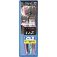 SPAZZOLINO MANUALE ROBIN HOOD BLACK 3 PEZZI