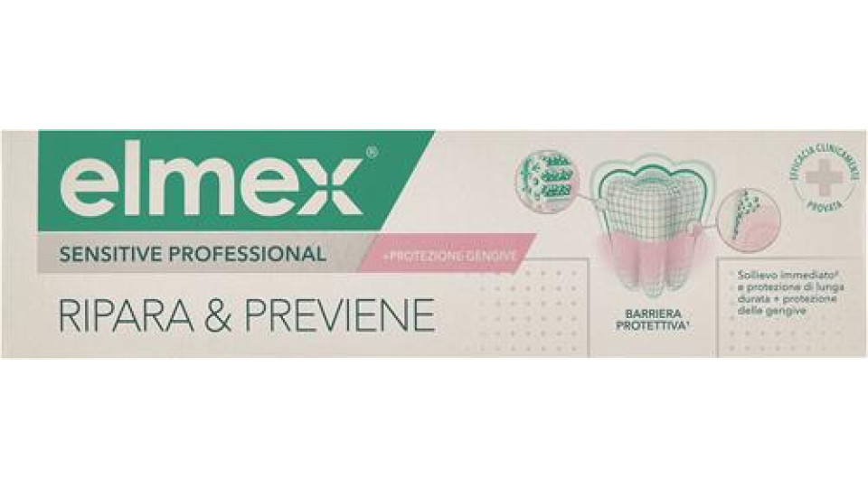 DENTIFRICIO SENSITIVE PROFESSIONAL RIPARA E PREVIENE 75ML