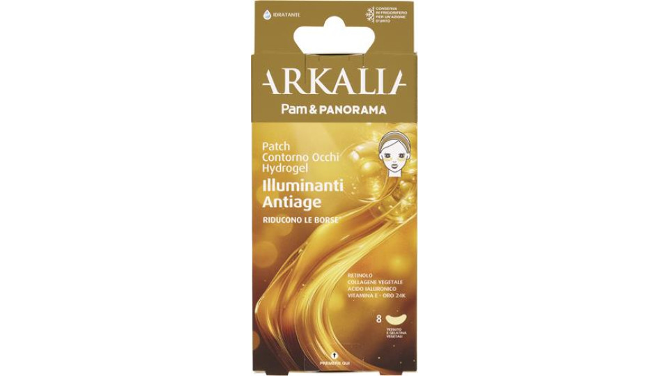 MASCHERA VISO PATCH ANTIETA' ILLUMINANTE 8 PEZZI