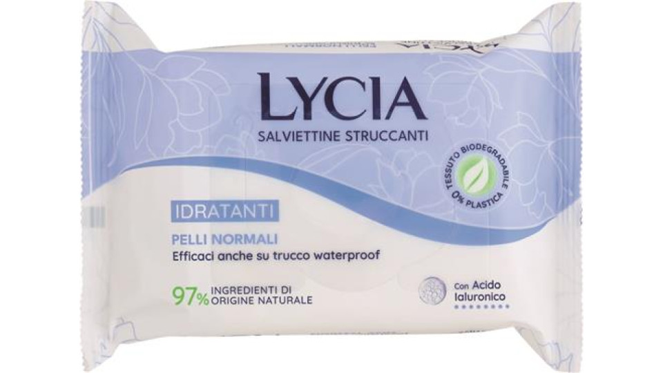 SALVIETTINE STRUCCANTI PELLI NORMALI ECO TESSUTO 20 PZ