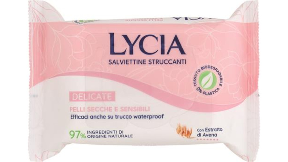 SALVIETTINE STRUCCANTI DELICATE - PELLI SECCHE E SENSIBILI 20 PEZZI
