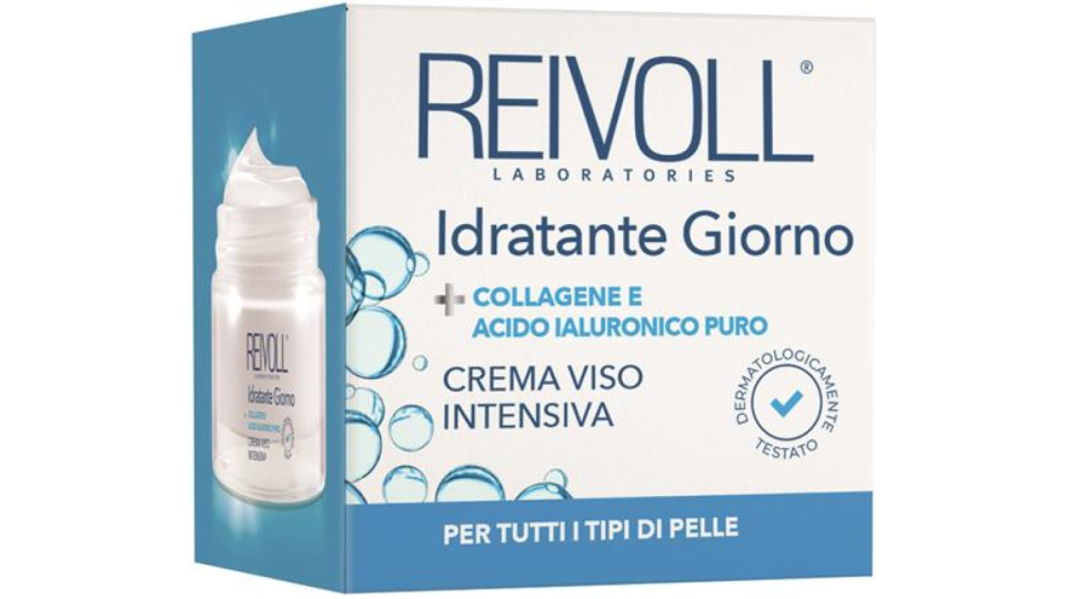 REIVOLL CREMA VISO IDRATANTE GIORNO COLLAGENE E ACIDO IALURONICO PURO 50ML