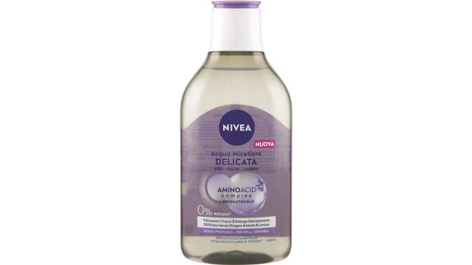 ACQUA MICELLARE DELICATA NIVEA 400ML