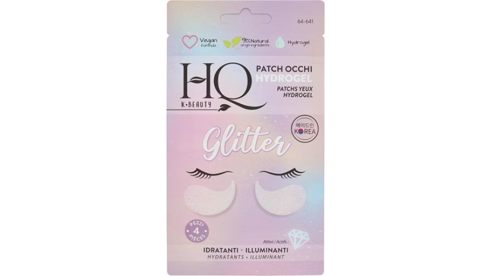 MASCHERA VISO K BEAUTY GLITTER - PATCH OCCHI HYDROGEL 2 PAIA