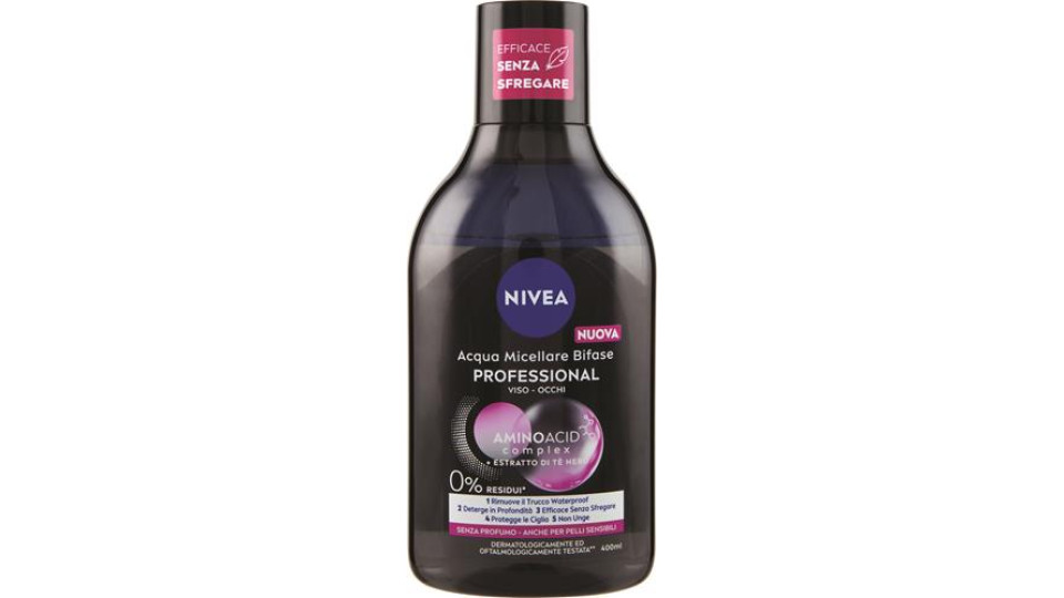 ACQUA MICELLARE BIFAASE PROFESSIONAL 400ML