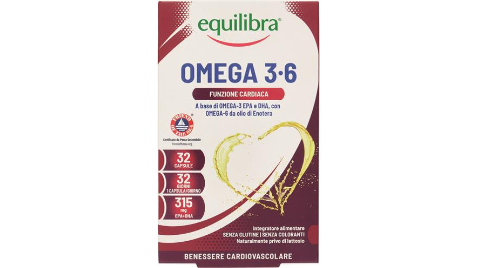 OMEGA 3-6 FUNZIONE CARDIACA E CEREBRALE 32 CAPSULE