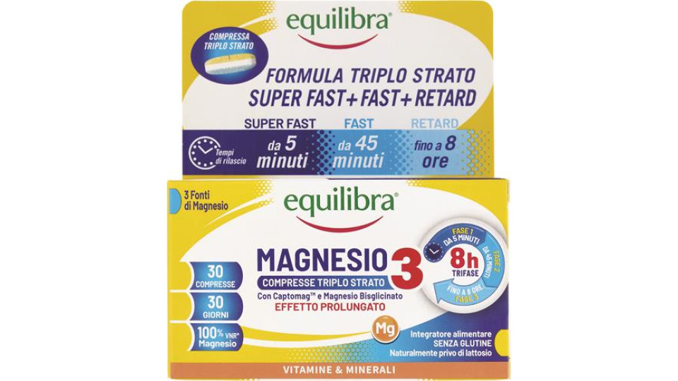 INTEGRATORE MAGNESIO 30 COMPRESSE TRIPLO STRATO