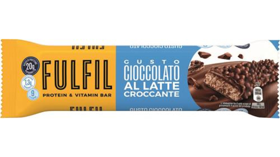 BARRETTA PROTEICA CIOCCOLATO E LATTE CROCCANTE