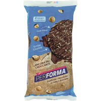 GALLETTE SNACK DI RISO INTEGRALE, CON CIOCCOLATO AL LATTE E NOCCIOLE 8 X 17,75 G