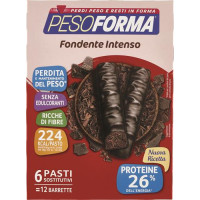 BARRETTE CIOCCOLATO FONDENTE INTENSO, PASTI SOSTITUTIVI CONTROLLO DEL PESO 12 X 31 G