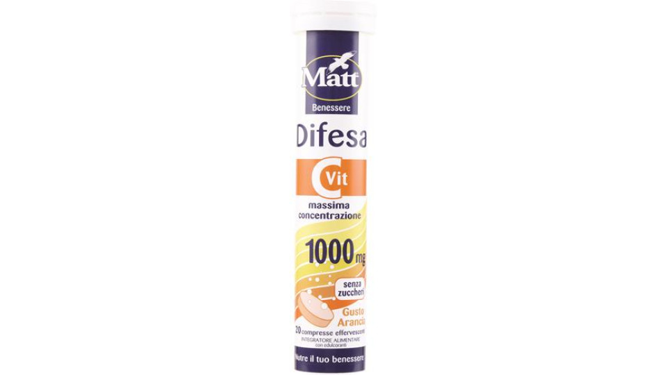 DIFESA C VIT SENZA ZUCCHERI GUSTO ARANCIA 20 COMPRESSE EFFERVESCENTI