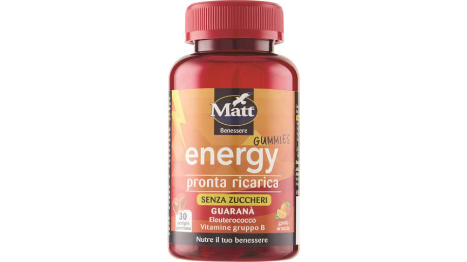 INTEGRATORE ALIMENTARE ENERGY GUMMIES MATT BARATTOLO DA 90GR