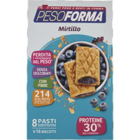 BISCOTTI MIRTILLO, 8 BARRETTE PASTI SOSTITUTIVI 16 X 33 G