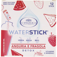 WATERSTICK DETOX ANGURIA FRAGOLA 12 STICK ZERO ZUCCHERI