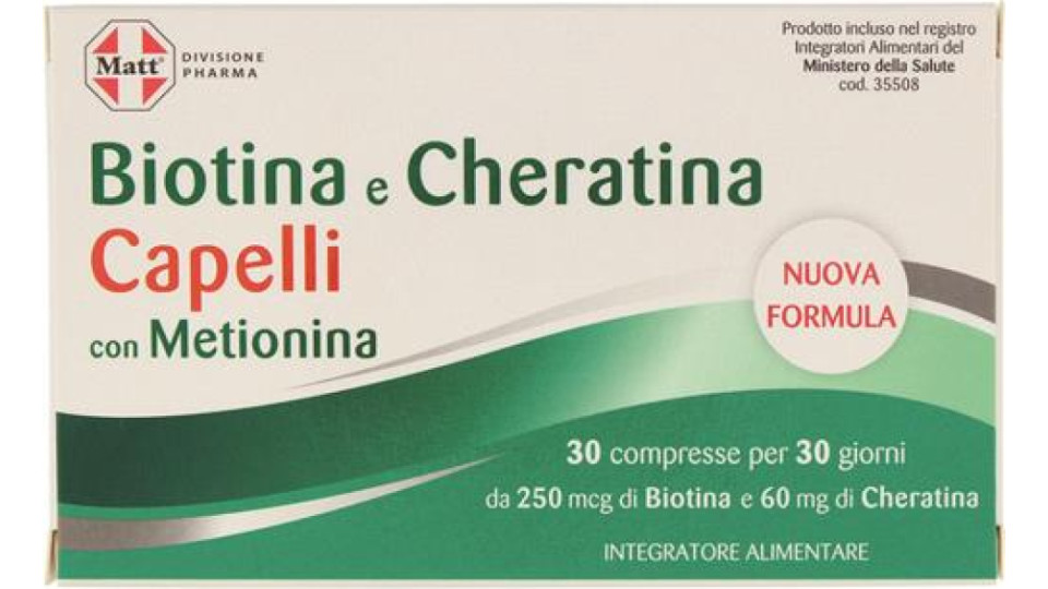 METIONINA E BIOTINA RETARD CAPELLI 30 COMPRESSE
