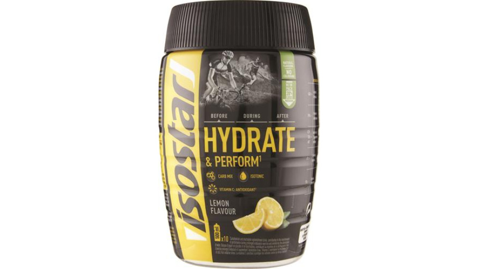 PREPARATO IN POLVERE PER BEVANDA ISOTONICA SPORT, GUSTO LIMONE, HYDRATE & PERFORM