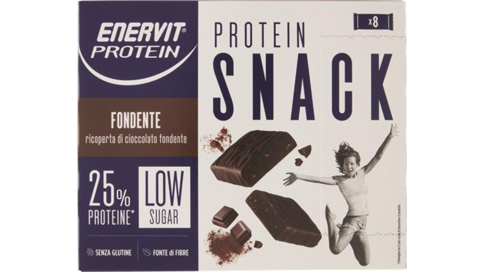 BARRETTE PROTEIN CIOCCOLATO FONDENTE LOW SUGAR X8